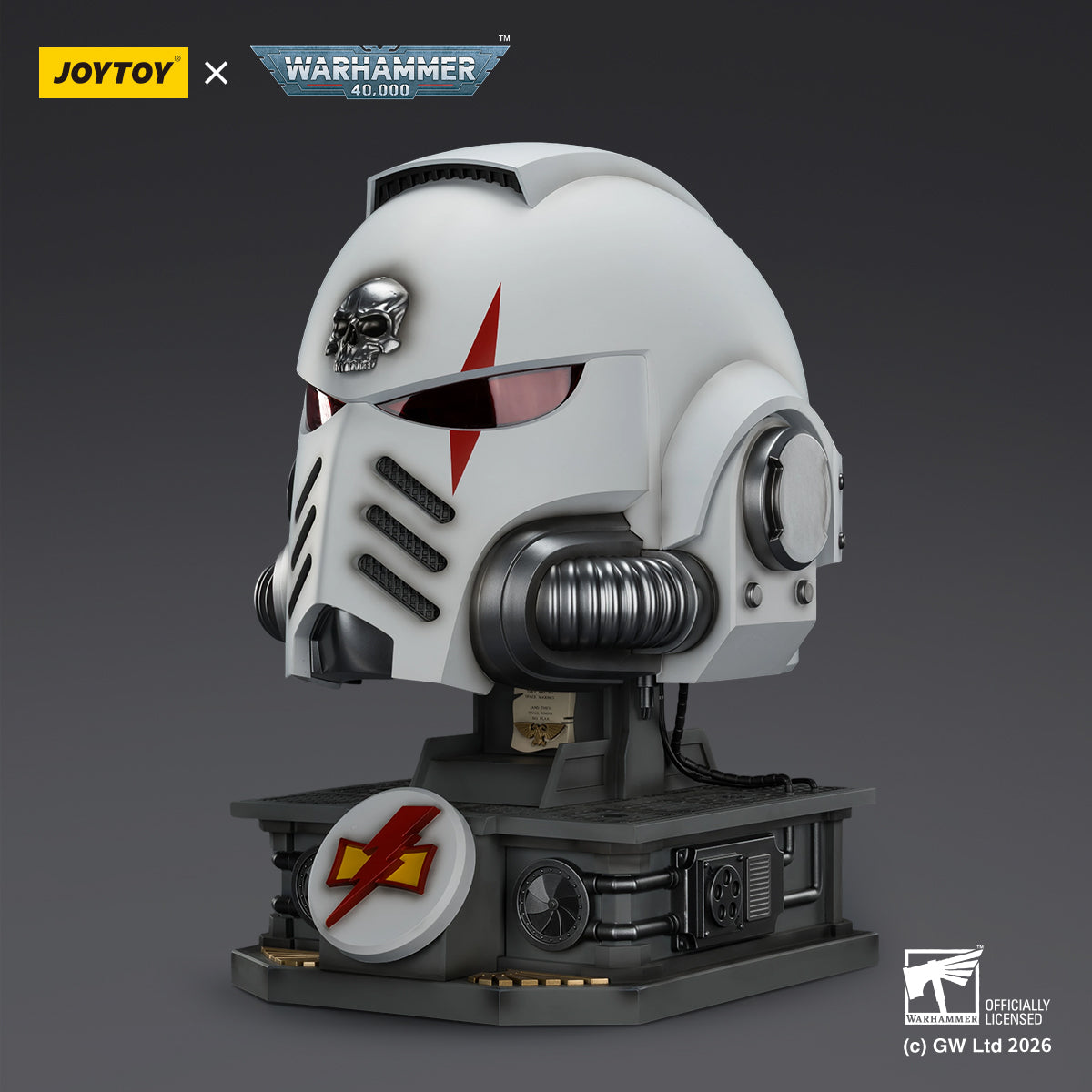 White Scars MkX Helmet & Display Stand