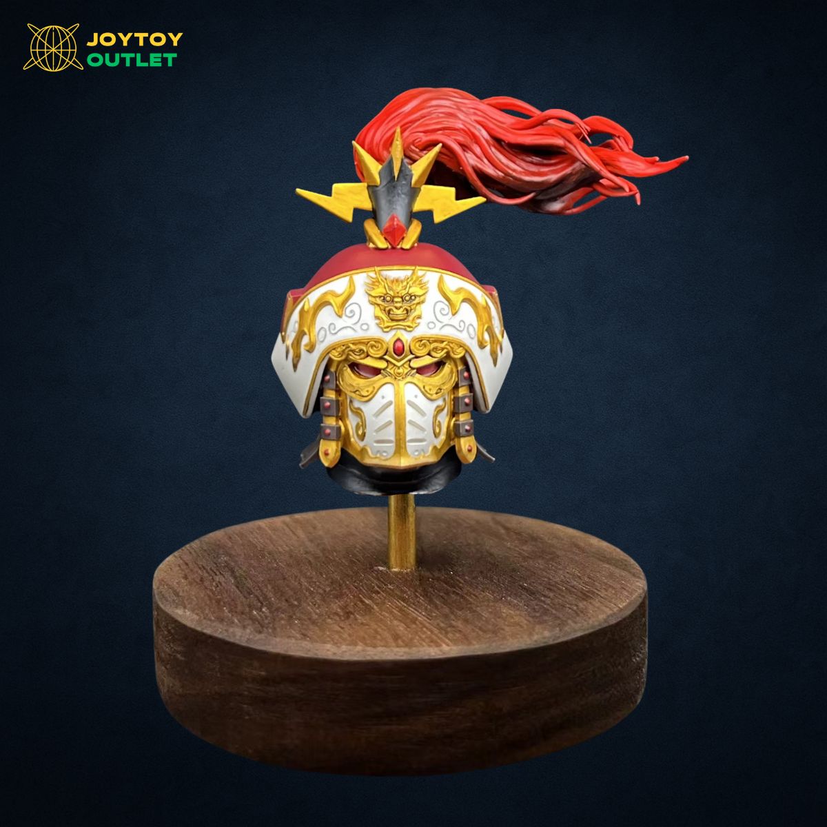 Mongol Great Khan–Style Helmet Head Sculpt