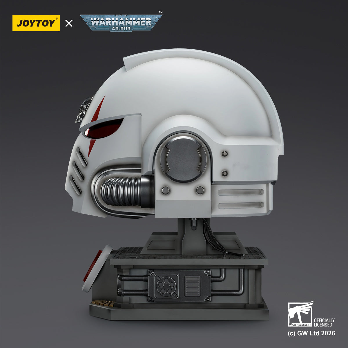 White Scars MkX Helmet & Display Stand
