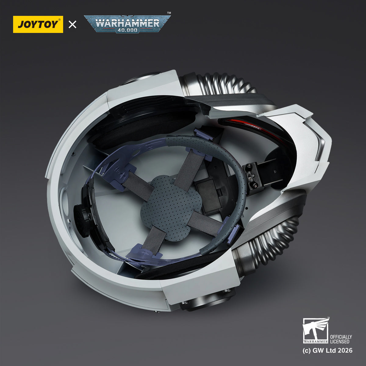 White Scars MkX Helmet & Display Stand