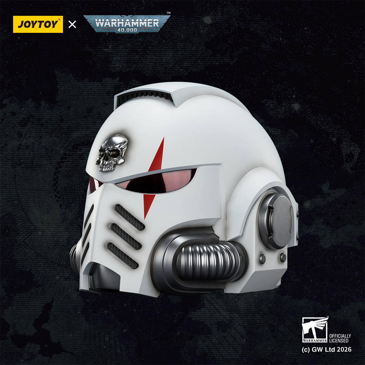 White Scars MkX Helmet & Display Stand